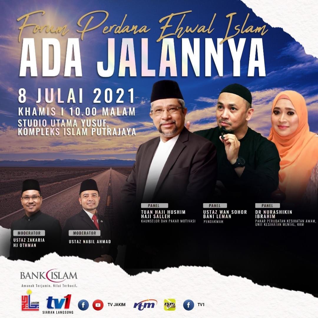 Dr Zulkifli Mohamad Al Bakri On Twitter Malam Ini Dalam Forum Perdana Ehwal Islam Gandingan Tuan Haji Hushim Salleh Kaunselor Berdaftar Ustaz Wan Sohor Bani Leman Pendakwah Terkenal Dan Dr Nurashikin Ibrahim Pakar