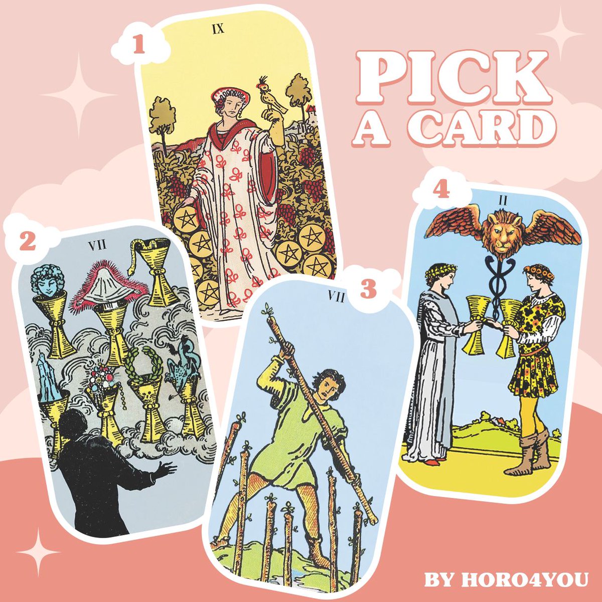 ✨🔮Pick a card daily🔮✨
ดวงประจำวันที่ 🎖 9 กรกฎาคม  64 🎖

กติกา
1. รีทวิต
2. เลือกไพ่ที่ถูกชะตามากที่สุด
3. อ่านคำทำนายใน Thread

ปล.ไพ่ในภาพ เป็นเพียงสัญลักษณ์เพื่อช่วยในการตัดสินใจ (คำทำนายจะมีการเปิดไพ่เพิ่มค่ะ)

#ดูดวง #PickAcard