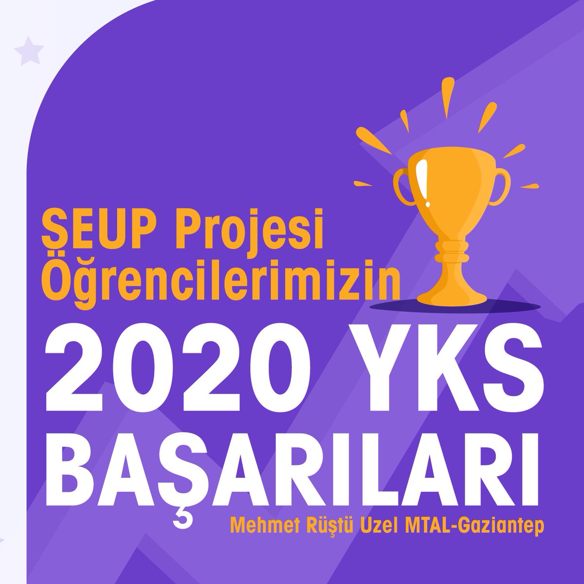 seuptr's tweet photo. 🏅Gaziantep Mehmet Rüştü Üzel MTAL, SEUP Projesi öğrencilerimizin 2020 YKS'de gösterdikleri başarı bizleri gururlandırdı. 

SEUP Projesi’yle öğrencilerimizin gelecekleri garanti altında. 

📍Mesleğinin erbabı burada yetişiyor. 

@tcmeb @EUDelegationTur https://t.co/q9LriuzBn8