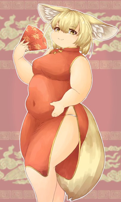 チャイナドレスフェネックー 