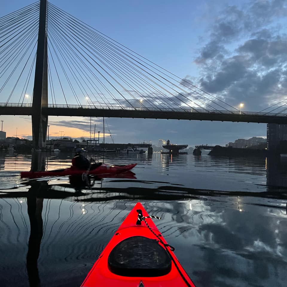 PakayakKayak's tweet photo. PAK member, Nic B-D., with a genius LED-lit bow section for added safety and visual effects.
#PAKmembers #LifeHack https://t.co/6l19kABPos