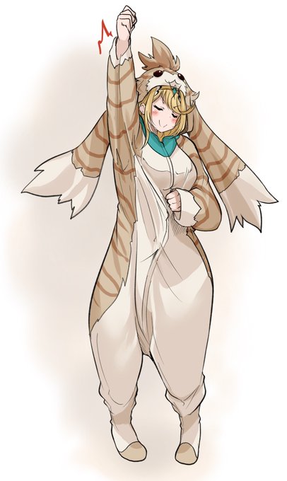 今日のお絵描き
【ノポンの着ぐるみパジャマで謎の踊りをするドヤ顔ヒカリちゃん】 