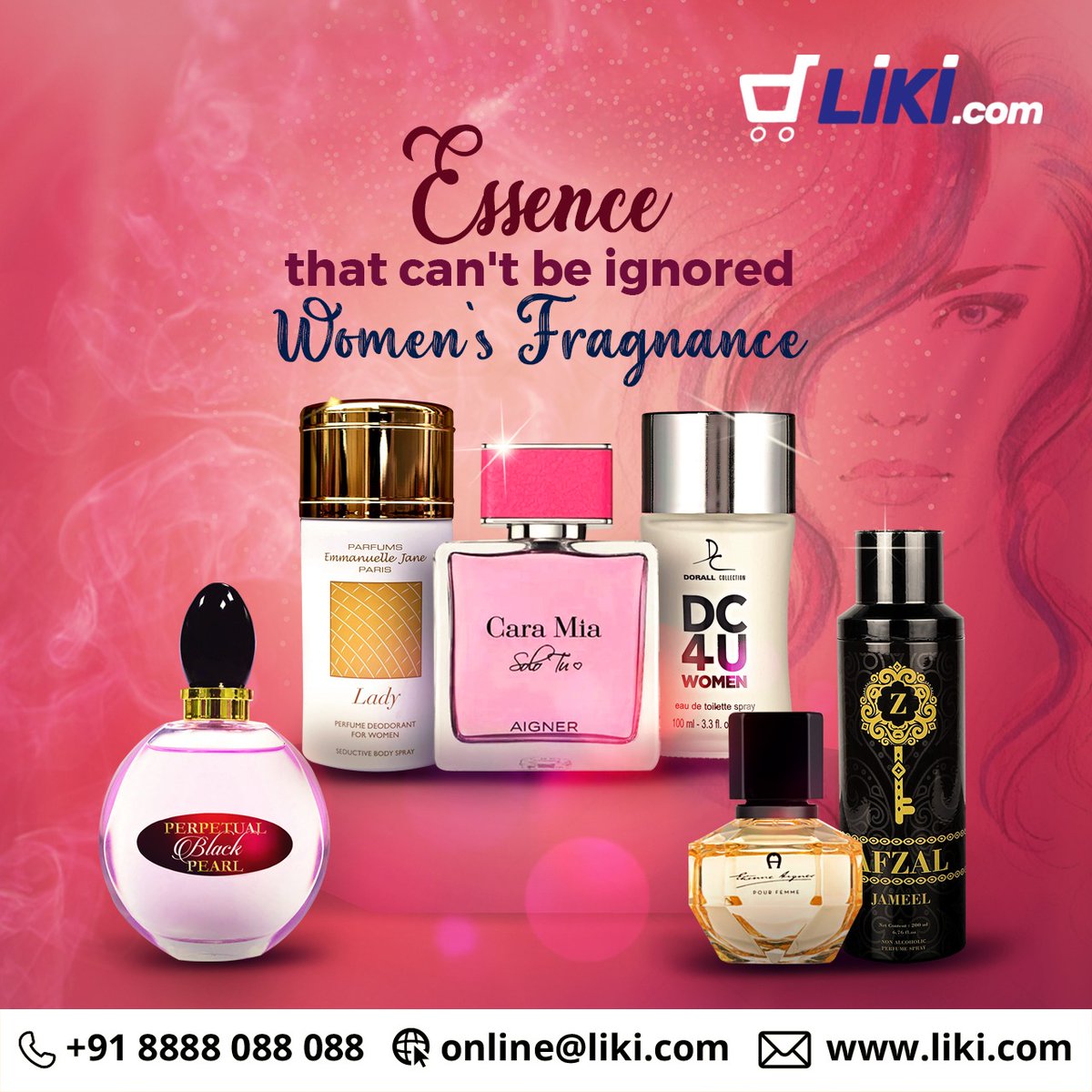 MyLikiShop's tweet photo. Find the best fragrances for your lady luck only on https://t.co/xtyg9QtzGC

 📞+91 8888 088 088

#ShopNow @www.liki.com and get everything in a consolidated delivery.
Available in Mumbai Only.
Register &amp; Avail 10% Discount On 1st Purchase,.
Free Shipping On Orders Above Rs. 500 https://t.co/ALpyvUc9zv