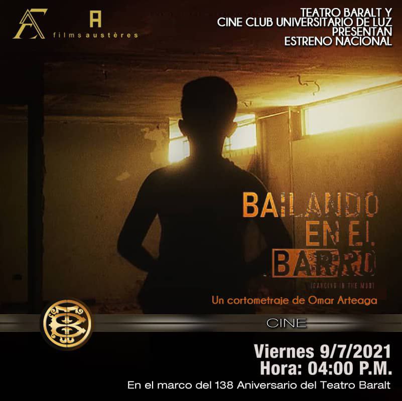 Dejo esto por aquí. Es un regalo que el <a href="/TeatroBaralt/">Teatro Baralt</a> y <a href="/CineClubLUZ/">CineClubLUZ</a>  hacen a Maracaibo. Allí en el mítico Teatro Baralt se proyectará gratuitamente <a href="/beebfilm/">Bailando en el Barro</a> de @_omar_arteaga como estreno nacional, antes de su premiere europea del lunes 12 de julio en el <a href="/riverfilmpd/">River Film Festival</a>, Italia.💯