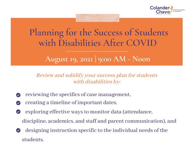 Registration for my upcoming virtual conference is open! 

It’s important that we continue to plan &amp; prepare for the success of students with disabilities.

📲 Register:  bit.ly/3qSCDuq

✅ Price includes 3 follow-up sessions throughout the school year

#LeadingTogether