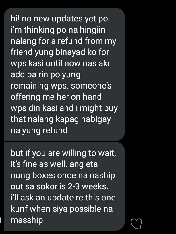 ChimKshop's tweet photo. Update for winter package batch 1
Baka daw po magparefund nalang si supplier kasi until now nasa kr add pa din yung remaining wp, so sa mga gusto po magparefund or sa mga willing to wait plss dm me po😢 sorry po sa abala
#Chims_updates https://t.co/qjiVu52znt
