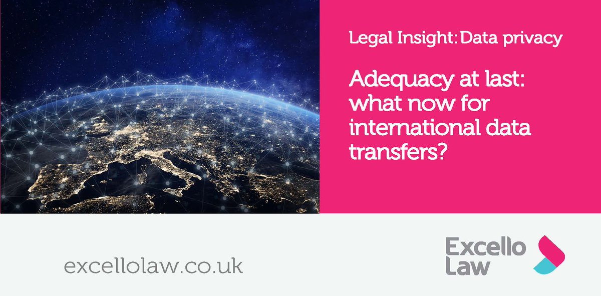 ExcelloLaw's tweet image. As the European Commission adopts an &apos;adequacy decision&apos; re the UK&apos;s #datalaws, @jon_belcher spies trouble ahead and more uncertainty.  Published in @BizMattersmag.  ow.ly/X9lo50FqOgp
