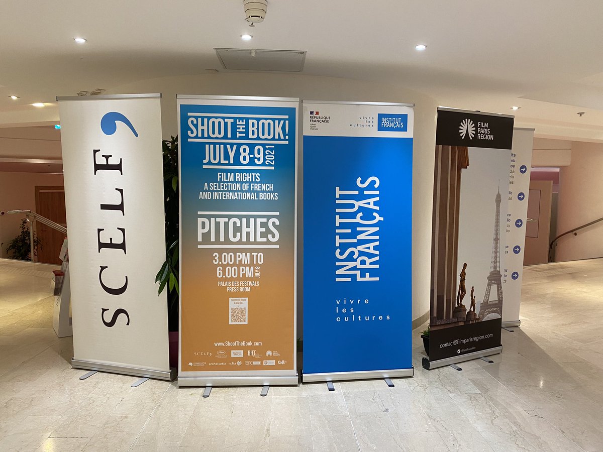 luciecarette's tweet photo. Join us NOW in the press conference room (Palais level 3) to discover a prestigious selection of books with high potential for film adaptation! #ShootTheBook #Cannes2021 @IFParis @iledefrancefilm https://t.co/X0vI0GDvpC