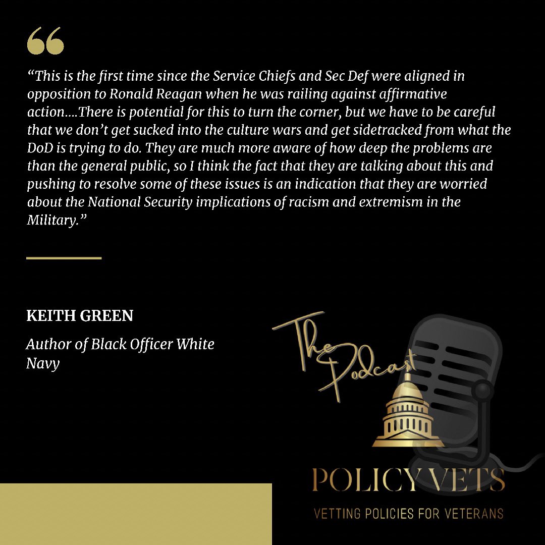 PolicyVets (@policyvets) on Twitter photo <a href="/gloria_dent/">Gloria Dent</a> retired Army CSM and now President of iCommunity Connection Services and Keith Green, retired Navy LCDR and author of “Black Officer White Navy” talk with Hosts <a href="/davidshulkin/">David J. Shulkin, MD</a> and <a href="/louiscelli/">Lou Celli</a> about race in the Military. #PolicyVetsPodcast drops Friday! Link in bio! 💥 <a href="/gloria_dent/">Gloria Dent</a> retired Army CSM and now President of iCommunity Connection Services and Keith Green, retired Navy LCDR and author of “Black Officer White Navy” talk with Hosts <a href="/davidshulkin/">David J. Shulkin, MD</a> and <a href="/louiscelli/">Lou Celli</a> about race in the Military. #PolicyVetsPodcast drops Friday! Link in bio! 💥