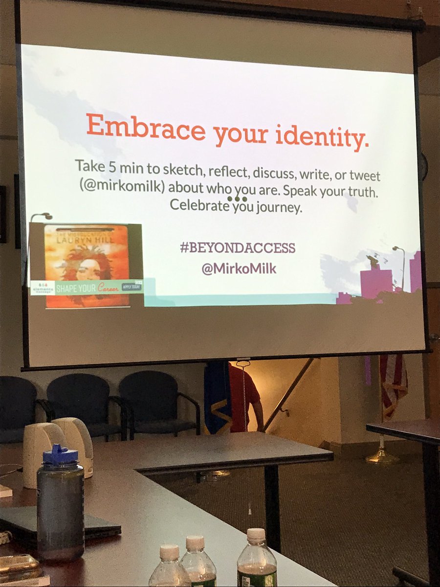 EHHEALTHPHYSED's tweet image. #EquitybyDesign Thank you @MirkoMilk for sharing your story! Impactful! Looking forward to the work you’ll guide us through for our @EastHartfordPS students #BEYONDACCESS