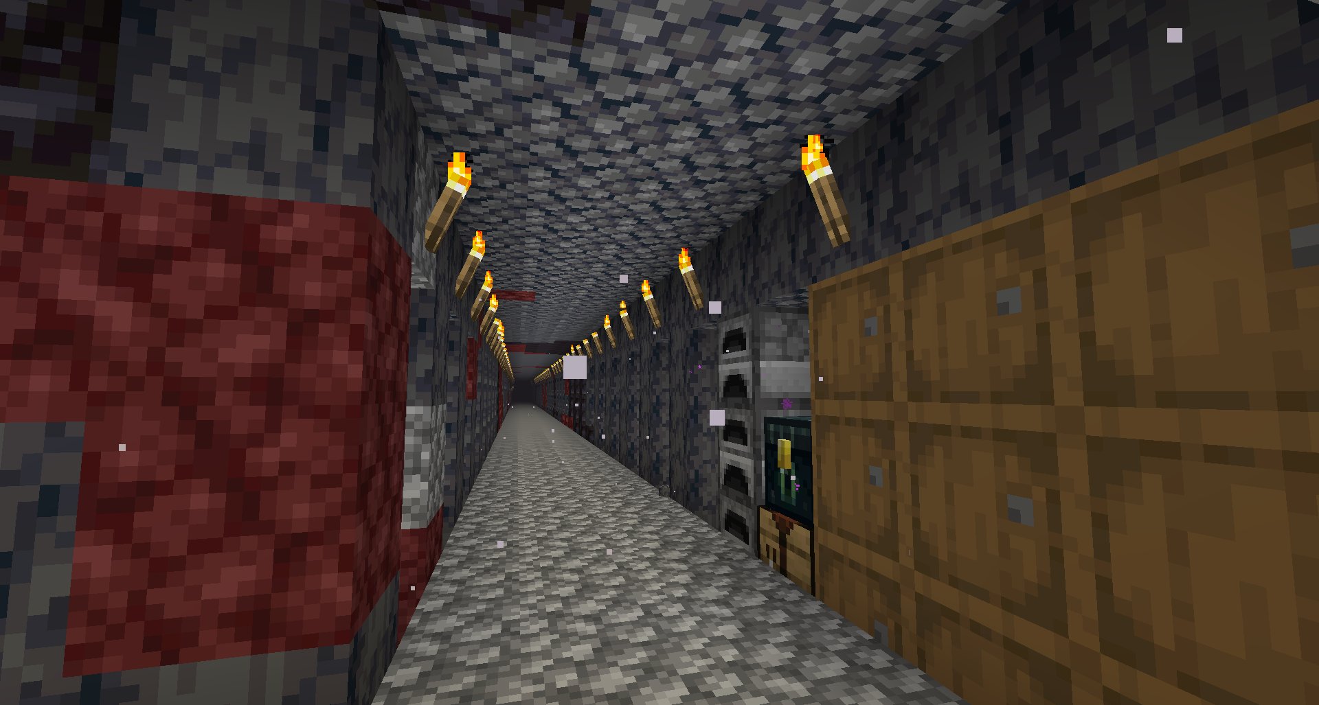 キィ 癒微 ところでマイクラしてるみんなは 古代の瓦礫の掘り方ってどーしてるんだろう Tntとかベッドとかで爆発させるやり方が 効率良いとはきくけど僕はあえてブラマイ メインの通路はハーフ敷いて1列おき縦4マスこんな感じです マイクラ Minecraft