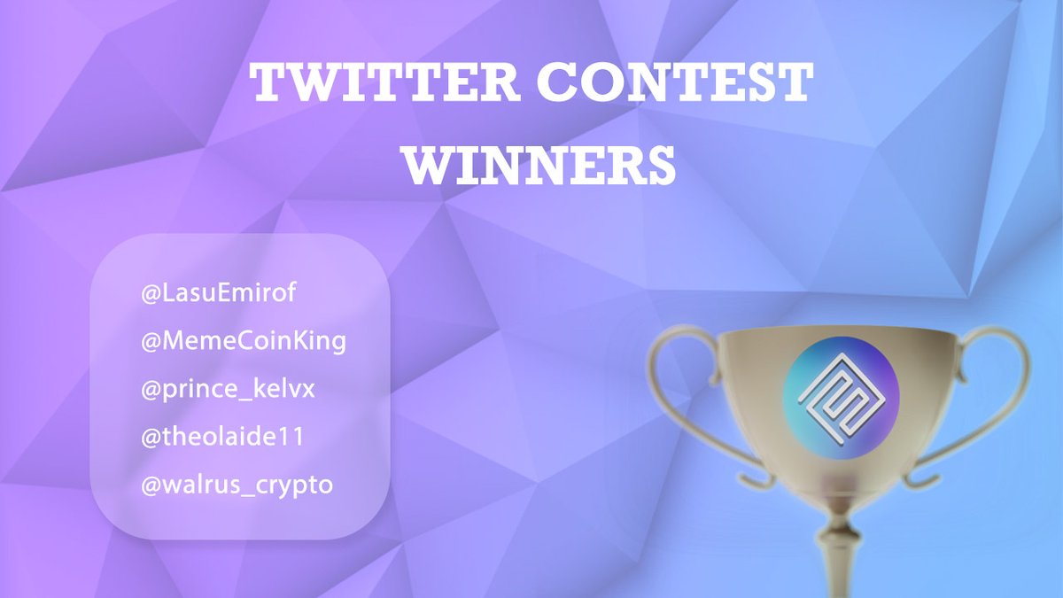 Winners can DM their wallet addresses to us here on Twitter. Prizes will be distributed along with the Tx ID within the next 24 hours. Cheers!

#Polygon #MATIC #pmf #ETH #quickswap  #polymathfinance