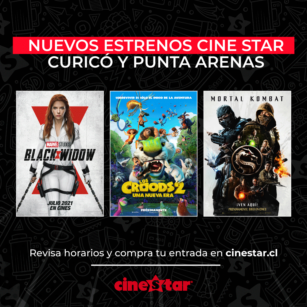 Hoy es JUEVES DE ESTRENOS en #CineStar 🤩 🎬

Disfruta de los mejores estrenos en tu cine favorito!! Compra ahora tus entradas y confitería en cinestar.cl 🍿

¡Te esperamos con todos los protocolos de seguridad para cuidarte! 😘