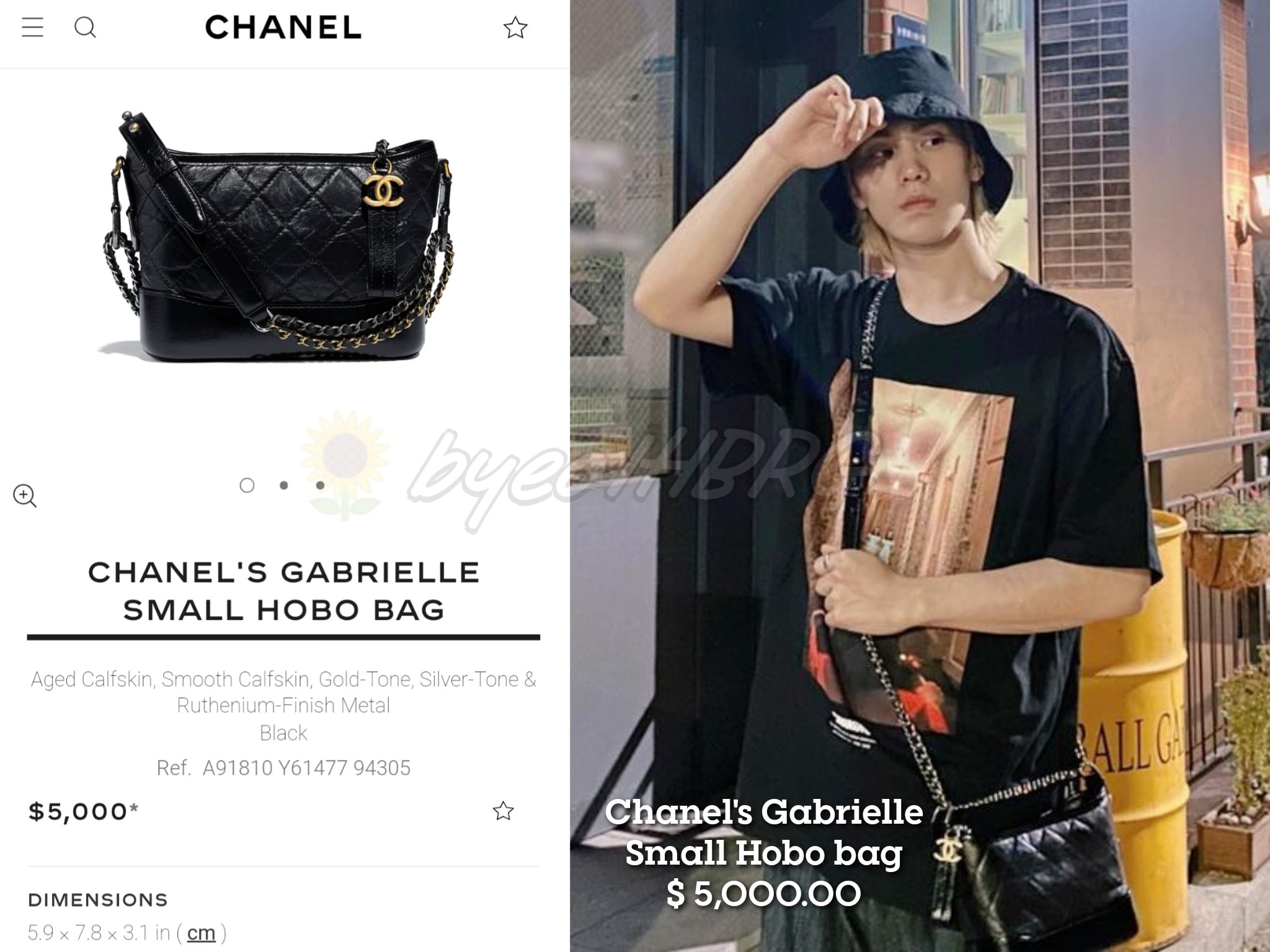 RARE: Black Metal Hardware == Chanel Gabrielle Small Hobo Bag SO BLACK ==  31 Rue Cambon Box, Luxury, Bags & Wallets on Carousell