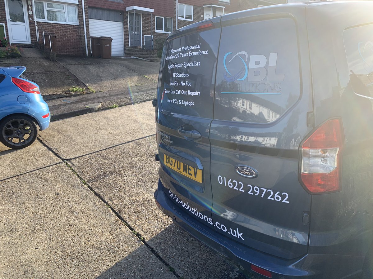 BLITSolutions's tweet photo. Our van now fully sign written ready for our first class home visiting service ! #Homevisit #Microsoft #Windows10 #Apple #computing https://t.co/nG0gXmxY2g