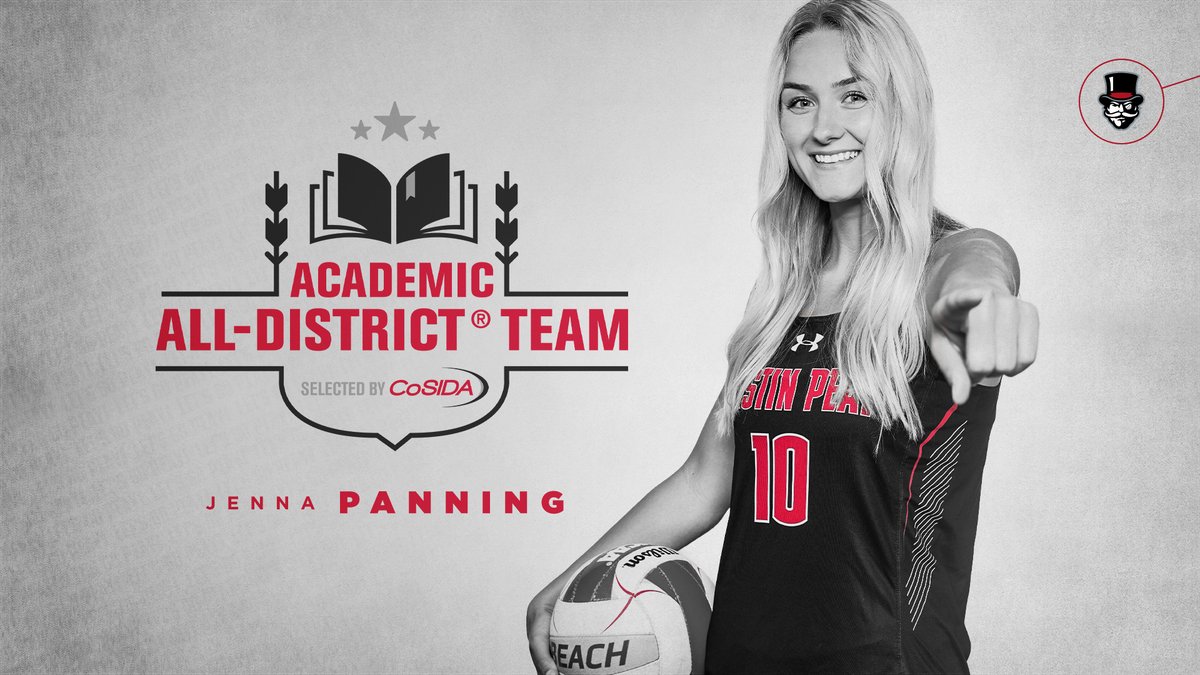 The first @CoSIDAAcadAA Academic All-District selection in program history is the also the program's all-time wins leader! Congrats to <a href="/JennaPanning/">JP</a>! 🎩🏖️🏐

🗞️ --> bit.ly/3ALYkB0

#LetsGoPeay