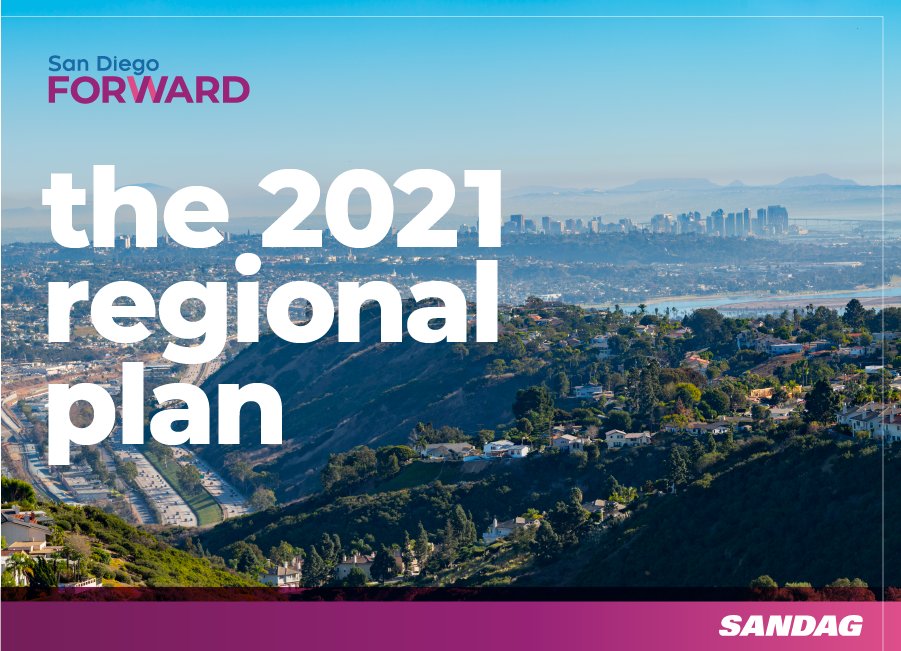 💬Would you like to comment on the draft 2021 Regional Plan? We've got you covered! Attend a virtual public hearing on July 16 or July 23, or submit your comment: 
💻Online
📧Email
📱 Phone
📠Fax
📫Mail 
More details &amp; resources are available at sandag.org/2021RegionalPl…