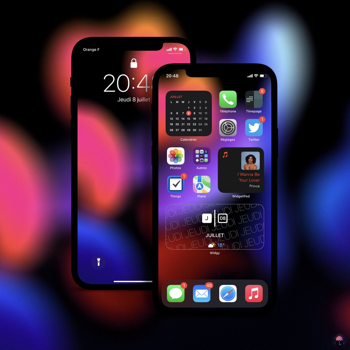 Zooropalg's tweet image. #wallpaper from the genius @EvgeniyZemelko #Widgy by me #iOS15beta2