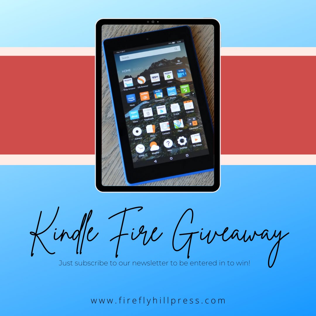 fireflyhillpr's tweet photo. Help us celebrate the releases of Tell Me S'more and Pieces of Eight by ENTERING TO WIN A BRAND NEW KINDLE FIRE! Just subscribe to our newsletter to be entered! https://t.co/CJZhP9eMwn https://t.co/ZvMFBRTGge
