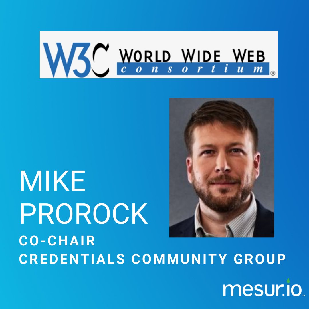 mesur_io's tweet image. Congratulations to our CTO &amp;amp; Founder @mprorock on being named Co-Chair of the @w3c Credentials Community group! 

Learn more about this group: w3.org/groups/cg/cred…