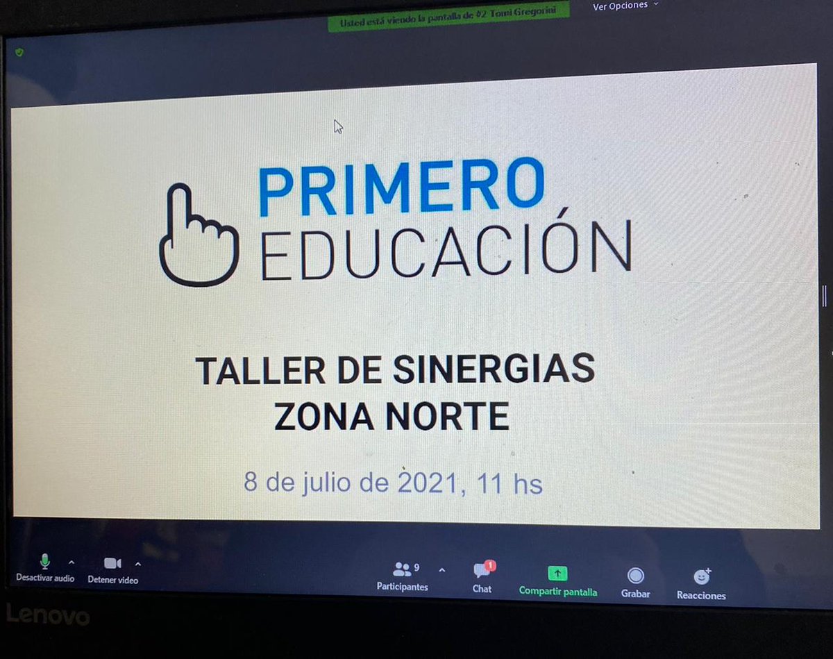¡AHORA! 💻Tenemos el gusto de participar en el taller de <a href="/PrimeroEd/">Primero Educación</a> sobre sinergias para ser más fuertes como red 💪
#EducarNosUne #EducarEsPrioridad