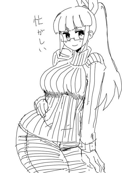 忙し過ぎるけど、成人池袋晶葉ちゃん見た過ぎる一心で描いた。。。
自家発電。。。 