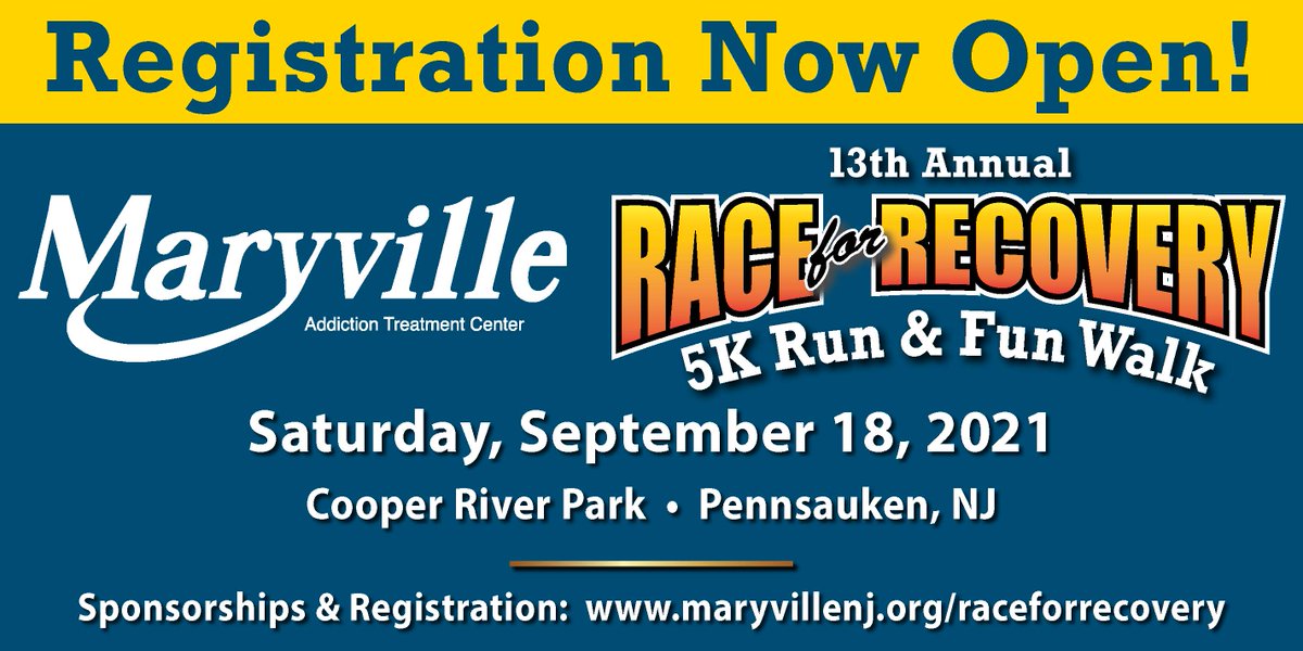 Join us in person or virtually this year! To register or sponsor the event, visit bit.ly/3vPRpD3. 
#raceforrecovery #addictiontreatment #recovery