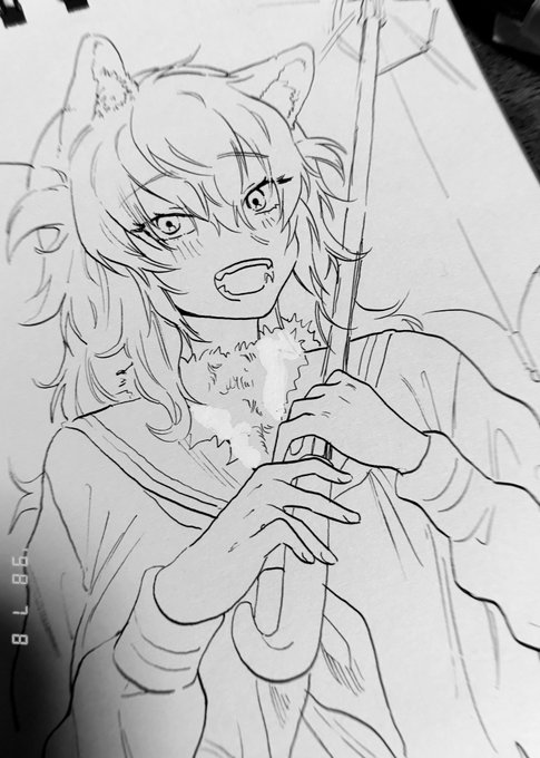 梅雨で毛がフヨフヨになっちゃうニ!ちゃん 