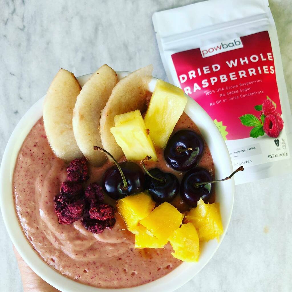 Summer smoothies with some crunchy <a href="/powbab/">powbab</a> Dried Whole Raspberries make for awesome mix-ins.  Organic and USA 🇺🇸 Grown, the best you can get.  Try it with yogurt too🍦🤗. Plus <a href="/powbab/">powbab</a> Organic Baobab + <a href="/powbab/">powbab</a> Organic Coconut Water Powder + <a href="/powbab/">powbab</a> Pean… instagr.am/p/CREYzOepBCx/