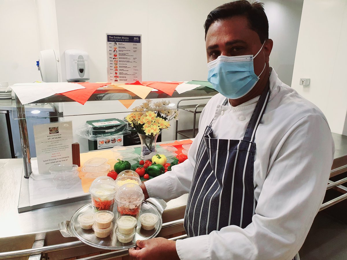 JubileeHospital's tweet photo. As part of our staff Health and Wellbeing strategy, customers in the Dining Room will receive a free dressing with every salad they buy throughout #SaladWeek this week.
Enjoy your healthy eating everyone! 
#TeamJubilee https://t.co/Xs5vizaiD7