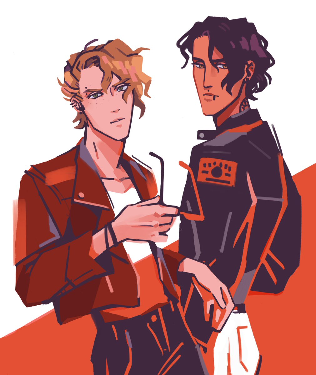 Trying out a new process where I just paint on top of the sketch and keep it chunky.
