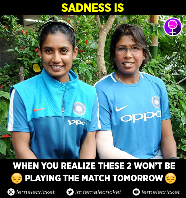 imfemalecricket's tweet photo. With no #MilJhul in the T20I series, it would be a task for team India to put on the best show and pull a win against mighty England.
What do you think?
#ENGvIND #ENGWvINDW https://t.co/V5m6tZiVrh