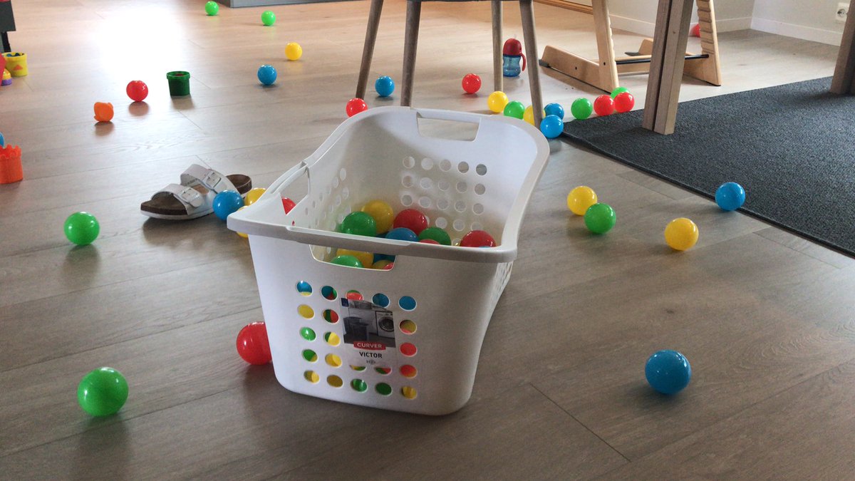 Buying the child 100 x plastic balls seemed more fun than stupid at the time.