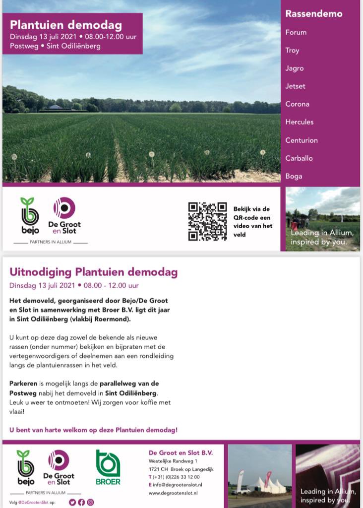 Zorg dat je er bij bent!😀