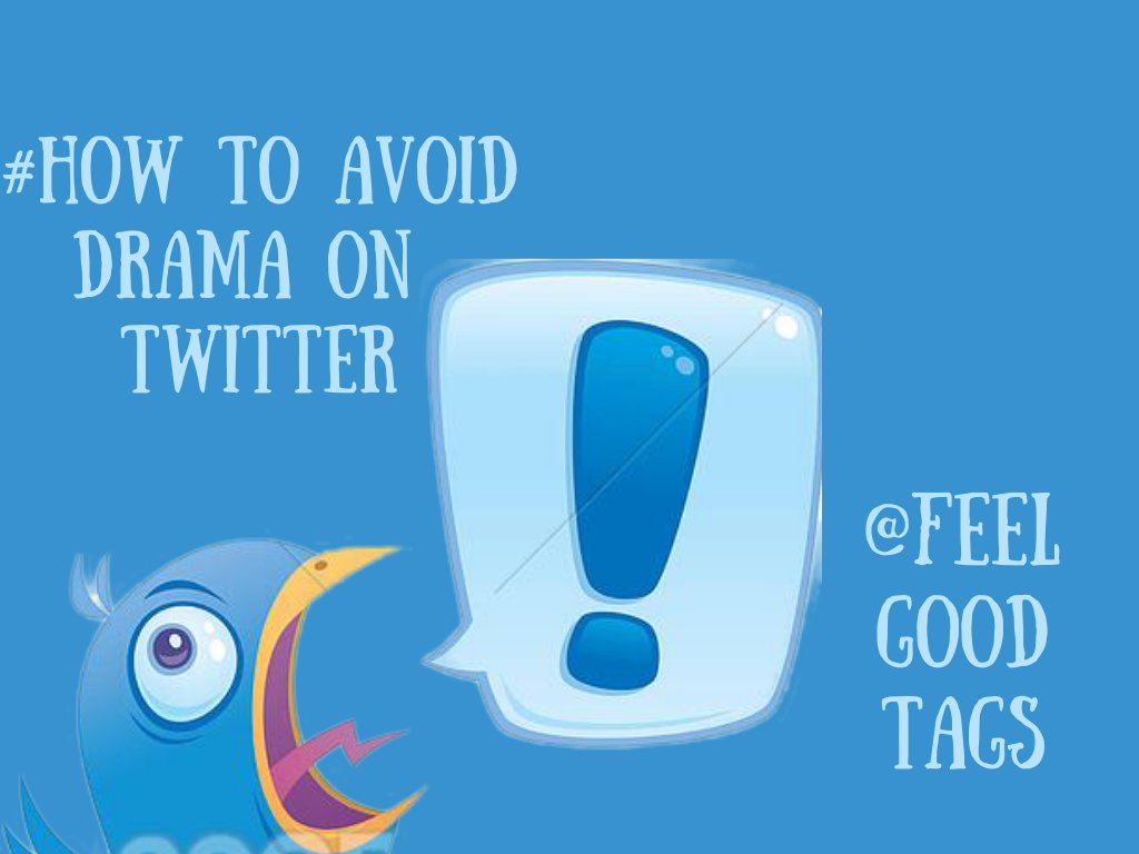 feelgoodtags's tweet photo. Inspired By The #SavorTheComicUnplugTheDramaDay #SCUDDay Today The @FeelGoodTags Take You To Drama On #Twitter !
Join Us NOW With Me @tweetfeelsgood And @rushna24 @VeldLot @Chumantastic @Karminatarian The FeelGoodTaggers On @HashtagRoundup And Play:
#HowToAvoidDramaOnTwitter https://t.co/T1CXvOoWyd