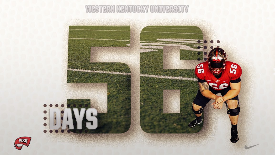 WKURecruiting's tweet photo. 𝟓𝟔 Days until WKU Football‼️ https://t.co/3ZCUmHnt5z