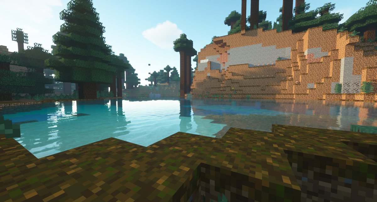frostyfrog's tweet photo. Sometimes, you just gotta enjoy the view of the lake...
It's beautiful ;-;
#Minecraft #MinecraftPhotography #MinecraftPhotoContest https://t.co/Wy2uG5ueWL