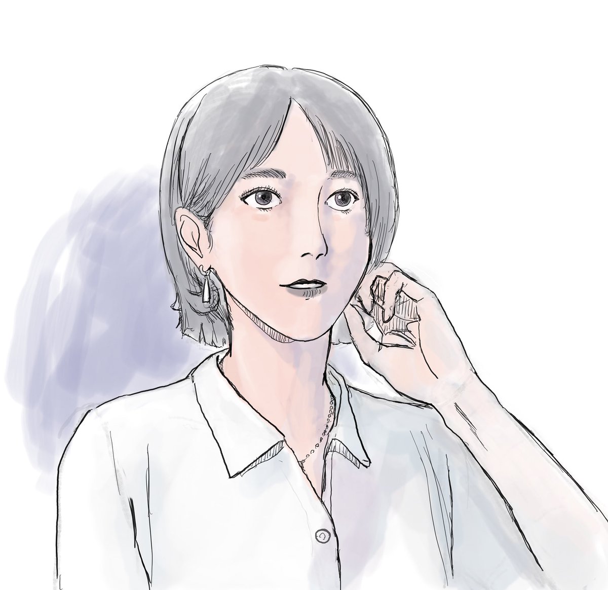 「少し修正。」|tamamoriのイラスト