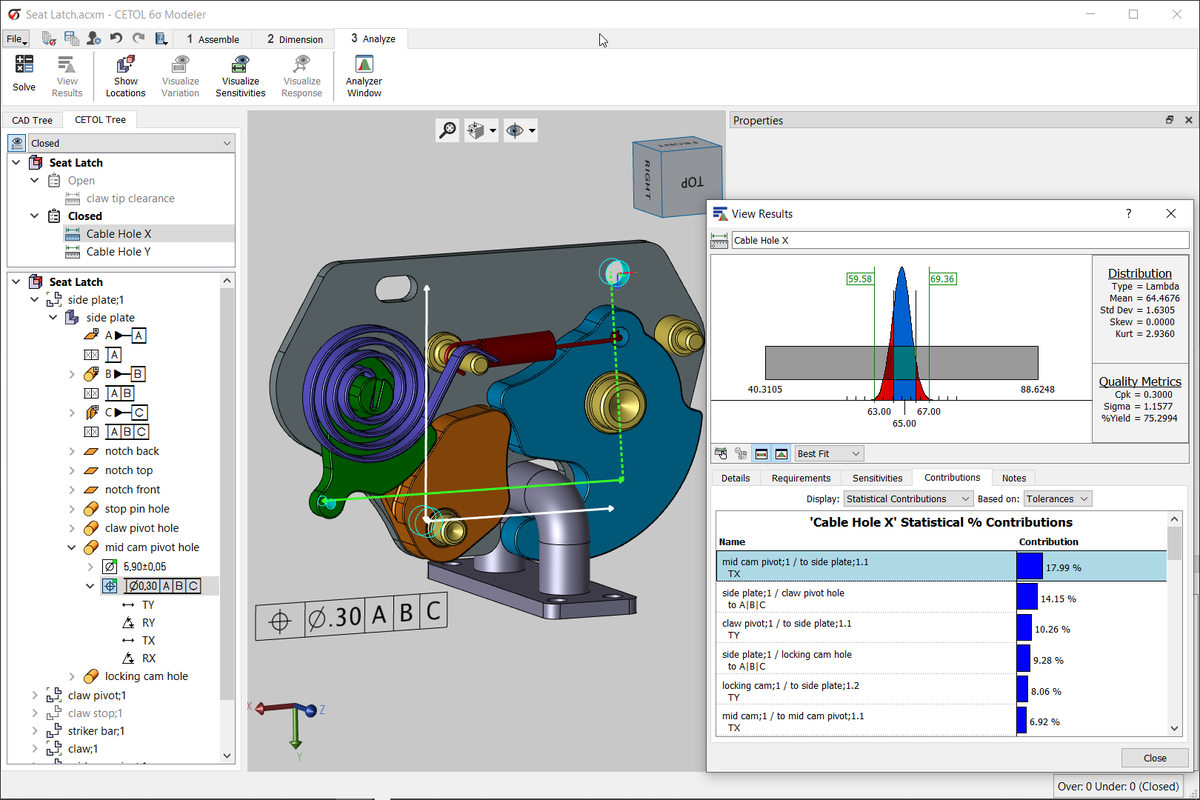 Sigmetrix's tweet image. CETOL 6σ 11.0 is now available &amp;amp; includes direct support for patterns, pattern tolerances &amp;amp; patterns establishing datums. Read why @DEeditor chose CETOL 6σ as their Editor's Pick of the Week. lnkd.in/e4BpcFQ

#toleranceanalysis #dimensionalmanagement #mechanicalvariation