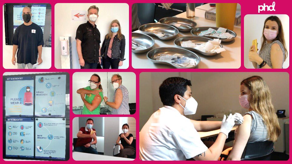 phdGermany's tweet image. Unser engagiertes Impf-Team hat in kürzester Zeit Impfzentren in unseren Düsseldorfer, Münchener &amp;amp; Hamburger Büroräumen eingerichtet. Und das nicht nur für Mitarbeitende – auch Familie, Freunde, Bekannte und Partner konnten sich #impfen lassen. 
#ZusammenGegenCorona #ÄrmelHoch