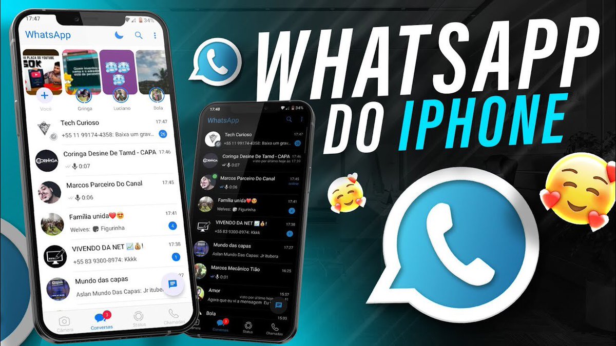 techcurioso's tweet photo. WHATSAPP DO IPHONE 

https://t.co/h9JEY9gbS7

#android #whatsapp #gbwhatsapp #aerowhatsapp #tutoriais #apk https://t.co/odNTV0koPy