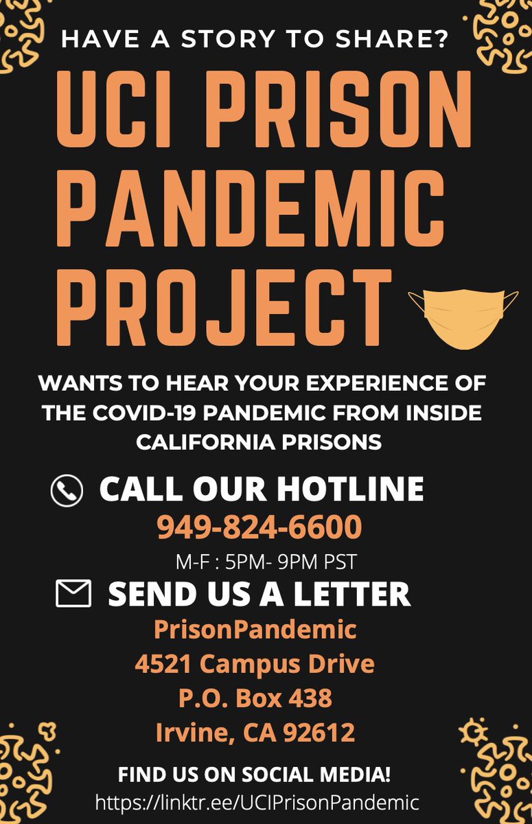 UCI PrisonPandemic tweet media