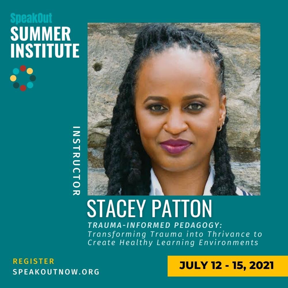 SpeakOut Speakers (@speakoutidec) on Twitter photo Meet your instructor for Day 2 at the SpeakOut Summer Institute for faculty and professional staff! July 12 - 15, 2021 Register at buff.ly/3xcK8OF or contact programs@speakoutnow.org for group registration. Meet your instructor for Day 2 at the SpeakOut Summer Institute for faculty and professional staff! July 12 - 15, 2021 Register at buff.ly/3xcK8OF or contact programs@speakoutnow.org for group registration.