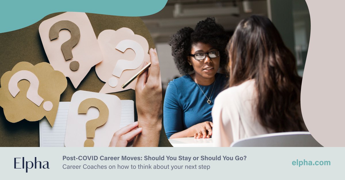 elpha's tweet photo. Considering a career move right now? 🤔

Our newest resource will help you figure out what’s best for you.

We talked to 20 leading recruiters and career coaches about how to navigate this post-pandemic job market. 

Read all their best advice: https://t.co/A5LzBC9iOx https://t.co/4trGrqoXIz