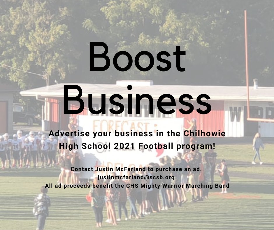 #growyourreach
Get your business out there in front of football fans across SWVA!