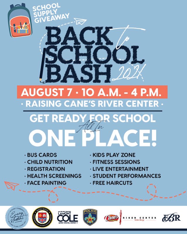 Ebr S Back To School Bash To Offer Students Health Screenings Covid Vaccinations