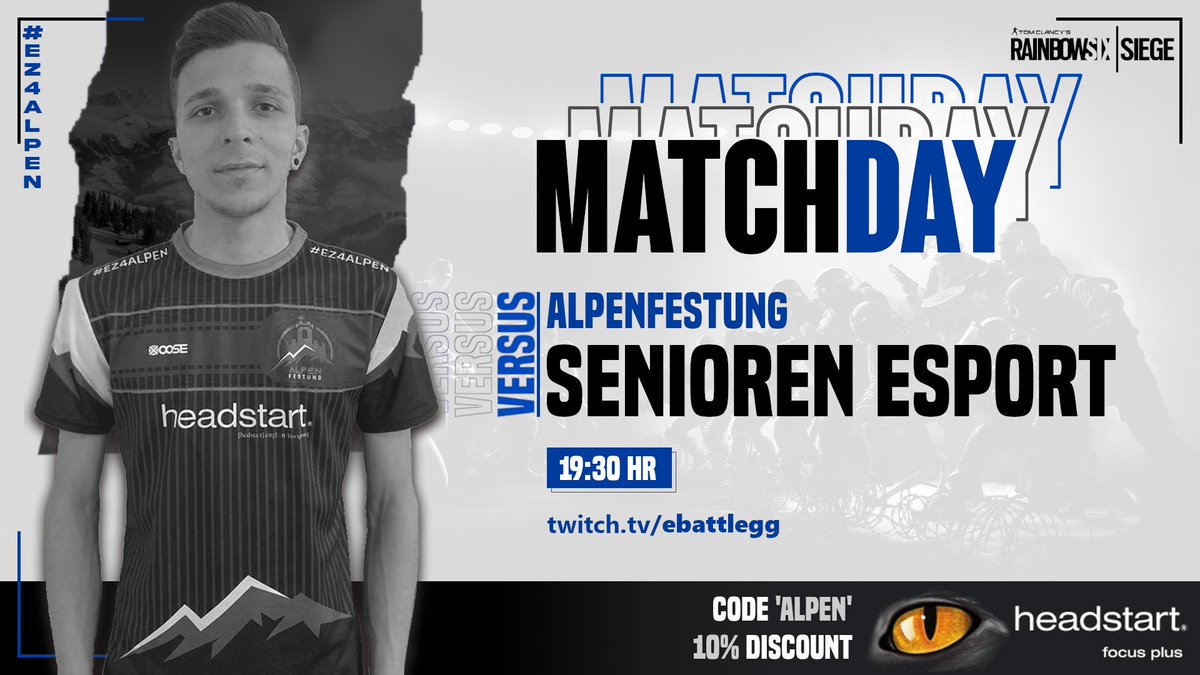 ❗️TODAY LIFES WILL BE TAKEN❗️ Our #Playstation #R6 team is facing today #SeniorenEsports! This match is really important for us and for the team. We need 1 point to play the upcoming relegations for the #ChampionSeries. We want to be back in the first league ☝️ #EZ4ALPEN