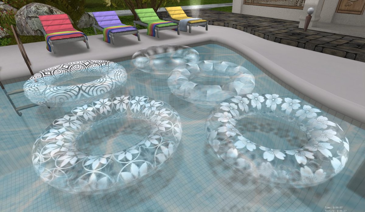 TrineEpiphany's tweet image. Dream-like, see thru pool floats that rotate and light up magically! marketplace.secondlife.com/p/See-Through-… #secondlife #marketplace #madewithBlender3D #MadeWithSubstance #SubstancePainter #Virtualmodels #gameart #gamescripting #lowpoly #3DModels