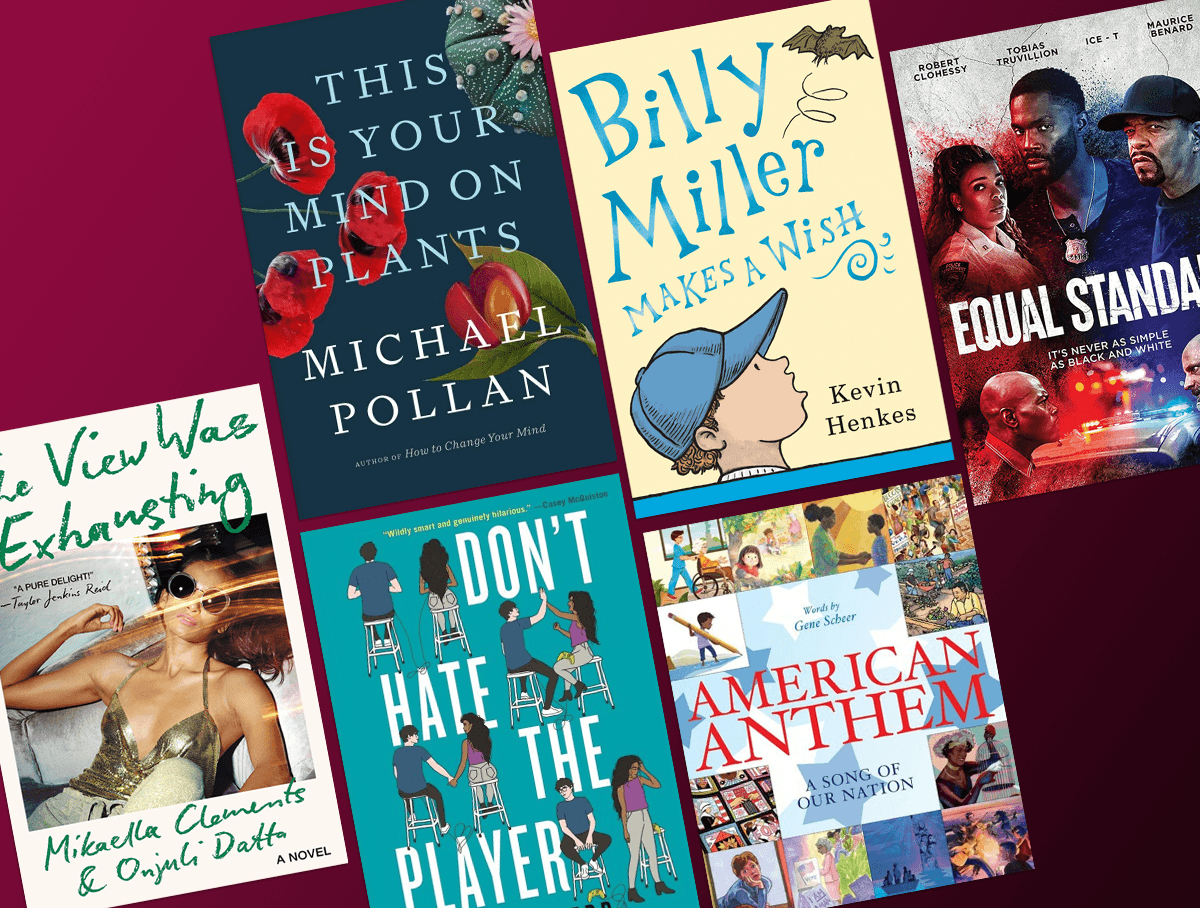 FreeLibrary's tweet photo. We're celebrating America, making wishes, gaming, walking the red carpet, learning about the relationship between plants and brains, and exploring race and policing. There's something for everyone in the following recommendations of new titles this month: https://t.co/r2XO0CMQe9 https://t.co/fNj2Uu0UD1