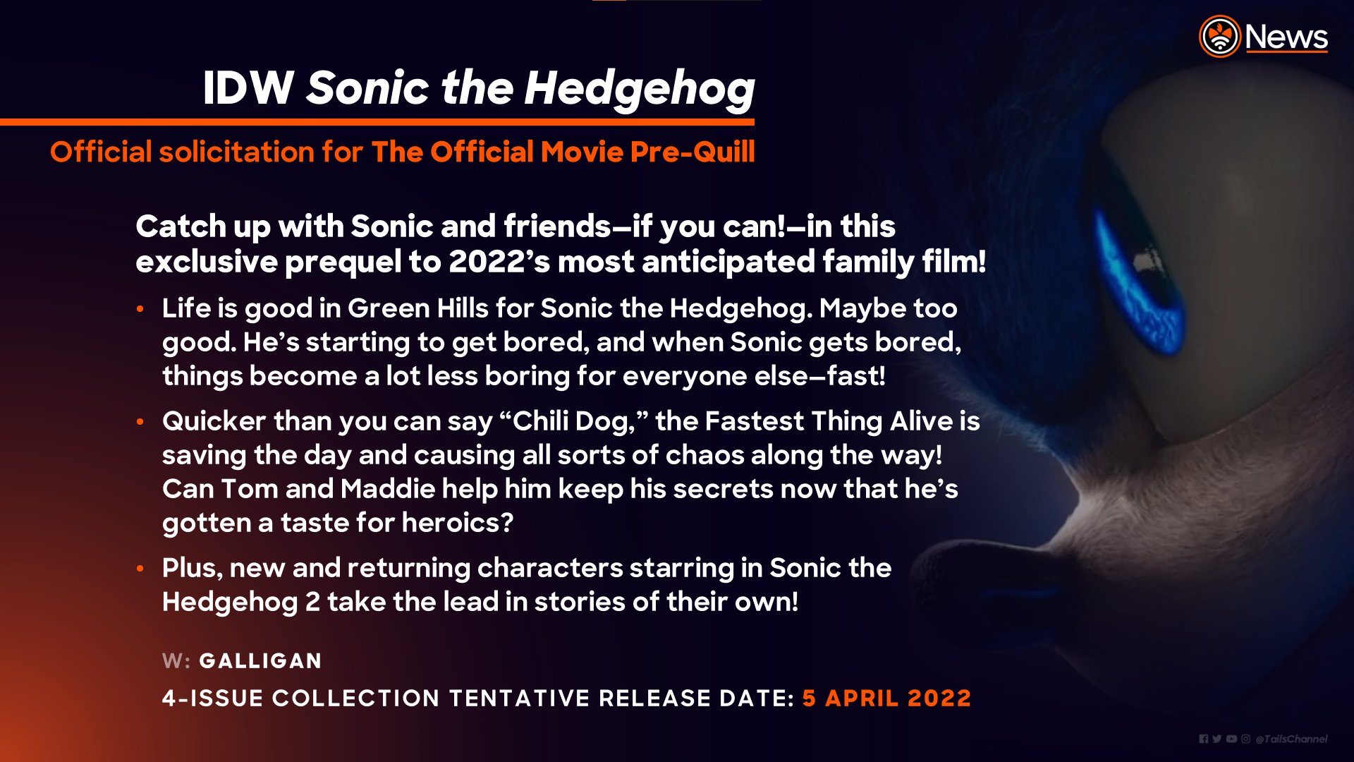 Preview of IDW Sonic: Sonic the Hedgehog 2 Official Pre-Quill